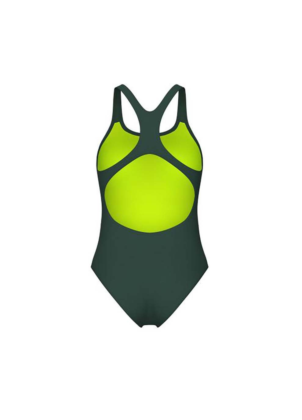 Темно-зеленый демисезонный купальник закритий для женщин team swimsuit swim pro solid темно-зеленый Arena