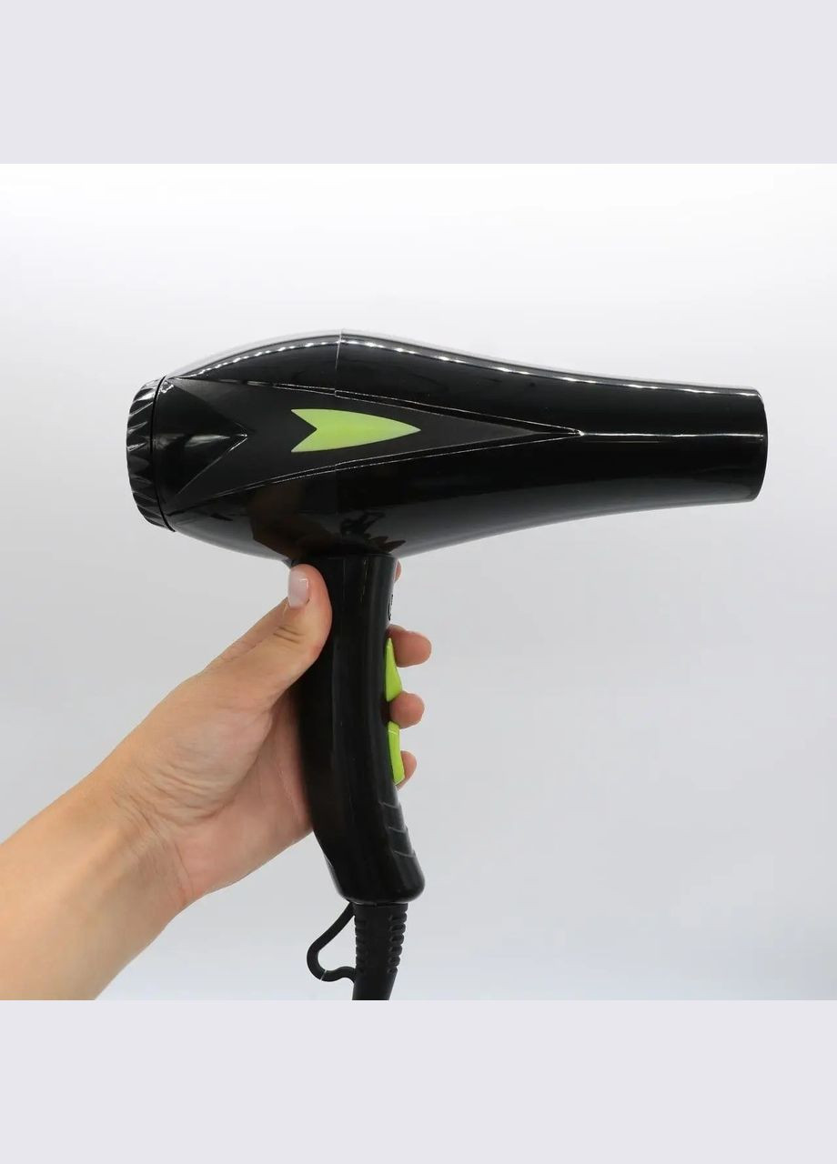 Фен стайлер RB-2208 концентратор 3 скорости 3 режима температуры 7800Вт Черный/Салатовый Rainberg (326811588)