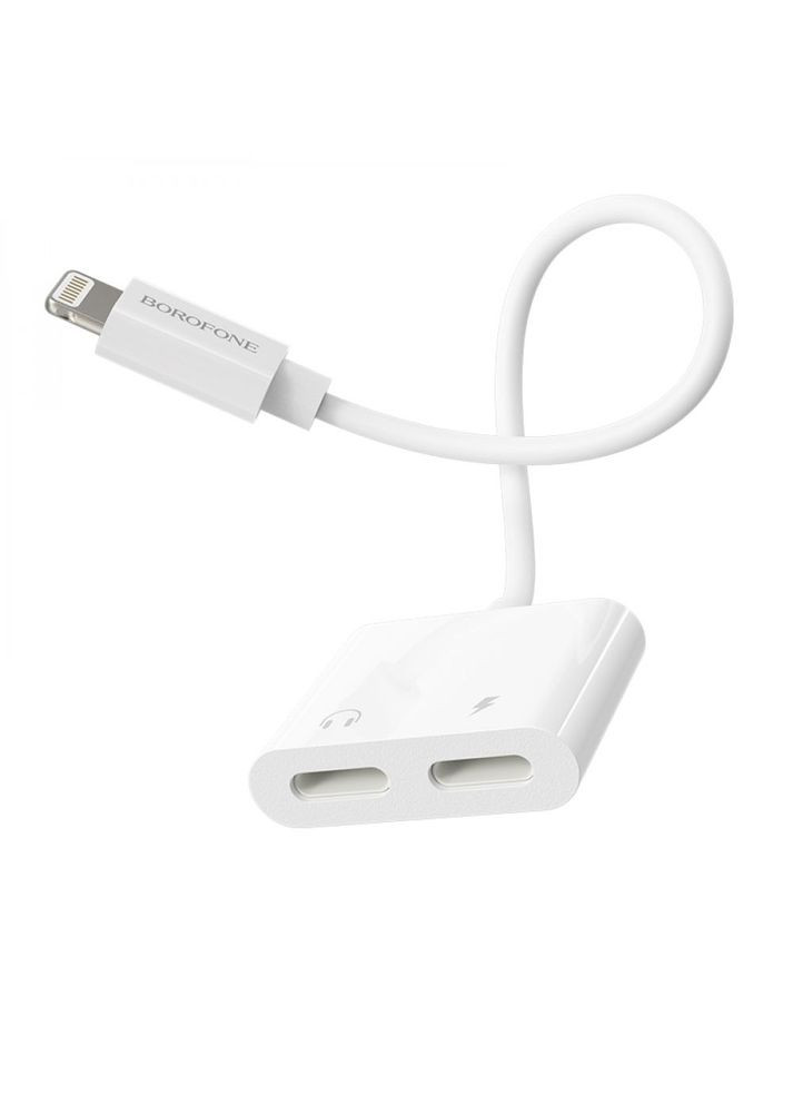 Переходник адаптер BV1 Lightning to 2 Lightning F 0.124m Borofone (340131044)