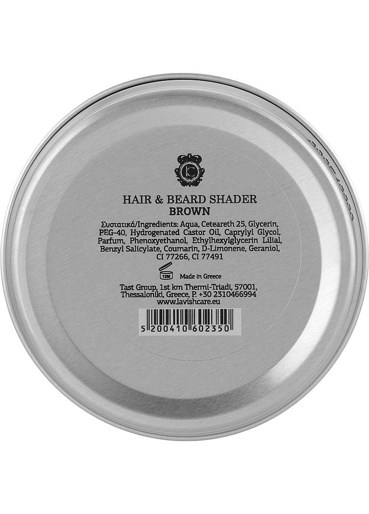 Коричнева помада для камуфляжу бороди й волосся Brown Beard And Hair Shader Pomade 30ml (986088-38400) Lavish Care (368660306)