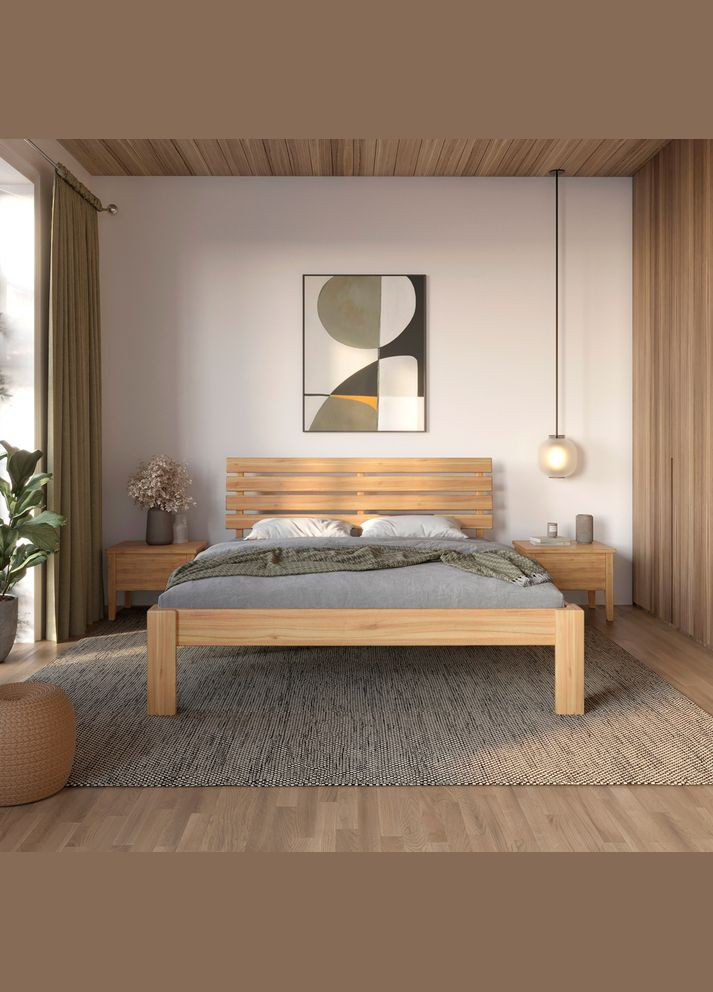 Двоспальне дерев'яне ліжко Техас 180х200 см (MBG-6994) Mebigrand (368283072)