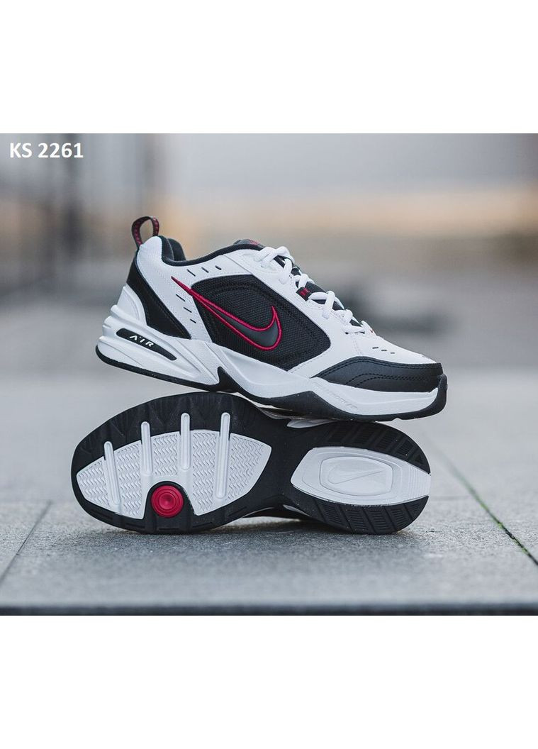 Білі Осінні кросівки чоловічі nike air monarch iv white red найк аір монарх No Brand