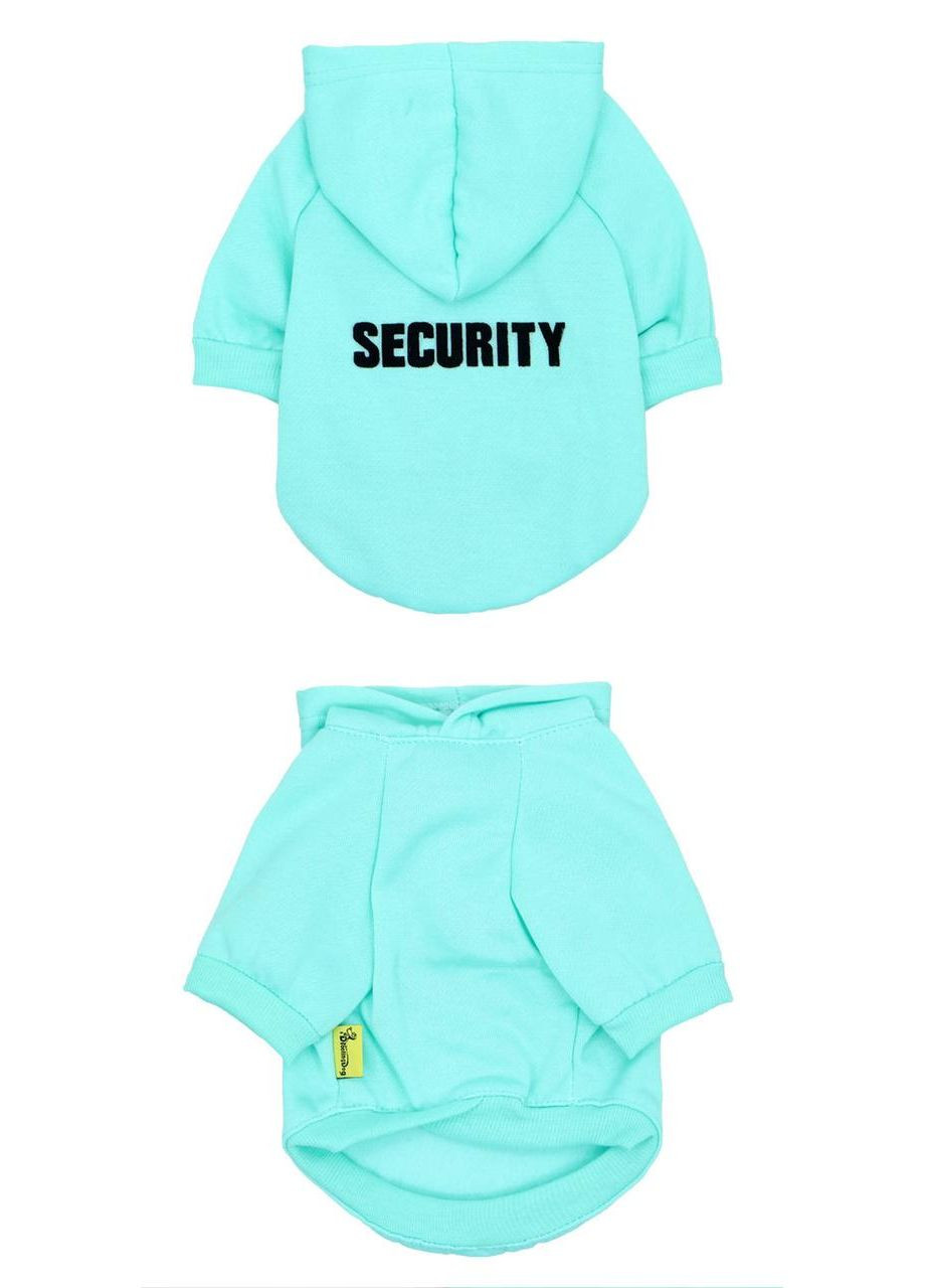 Худи для котов и кошек Pet Style "Security" Бирюзовая S No Brand - (323234970)