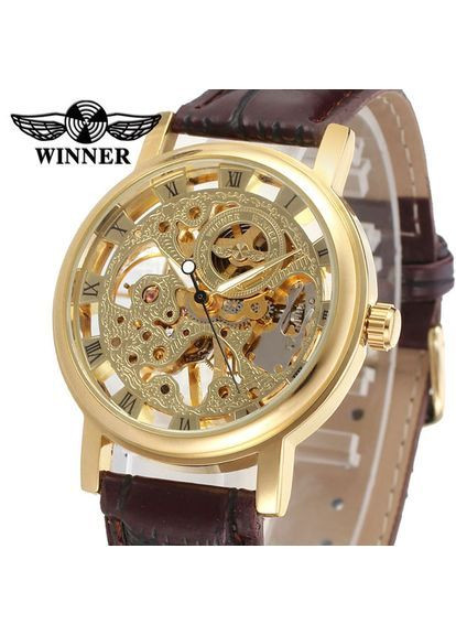 Наручные часы женские Gold Brown Золотой (844) Winner (363318784)