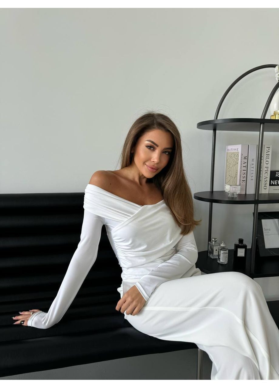 Жіночий лонгслів зі спущеними плечима Osoblyva (368536796)