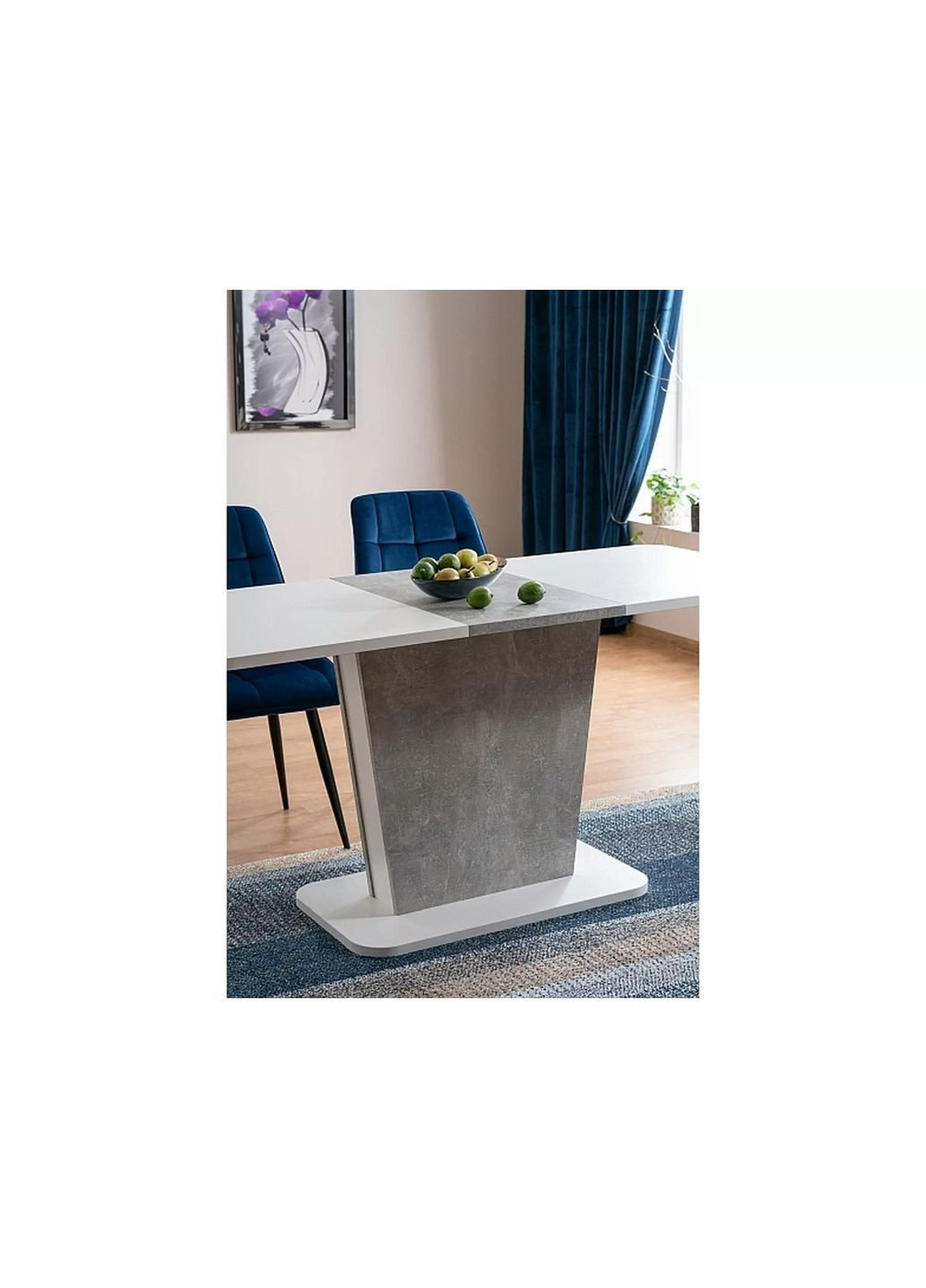 Стіл обідній Calipso 68X110 (145) Білий / Сірий CALIPSOBMSZ110IN Signal (372178773)