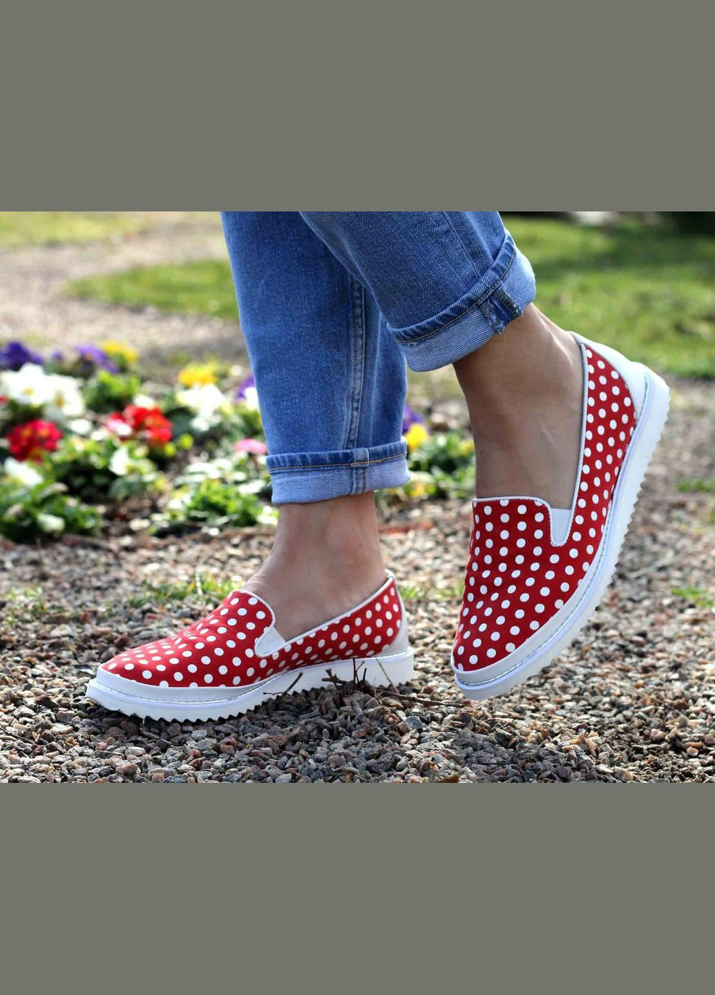 Женские балетки 6840-3010 белый+красный Etor | белые (315763818)