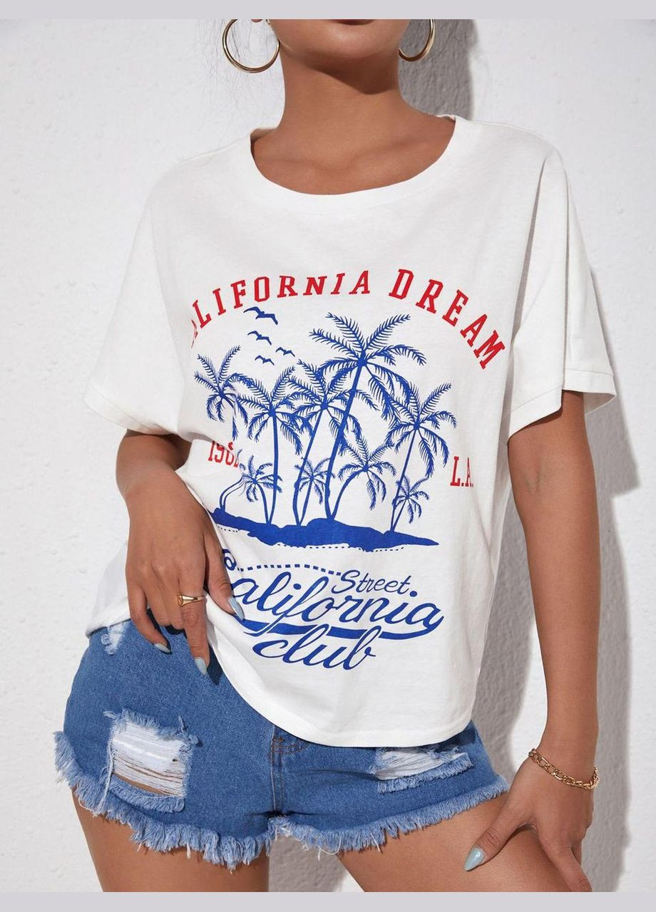 Футболка жіноча з принтом Біла 2664082093 No Brand - (342398396)