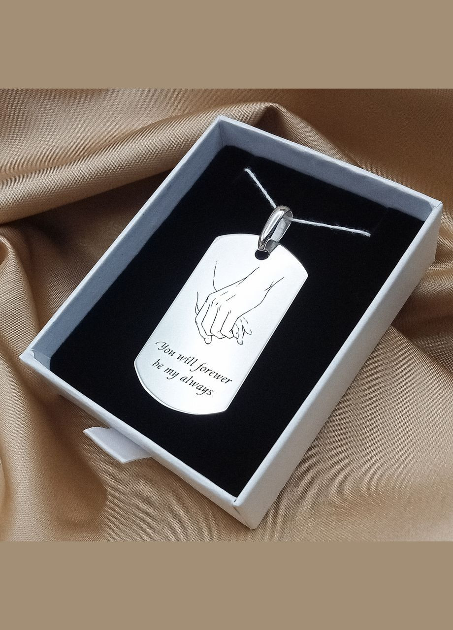 Серебряный жетон 50х28 мм с гравировкой. Жетон с гравировкой С одной стороны арт.70901 No Brand (316461575)