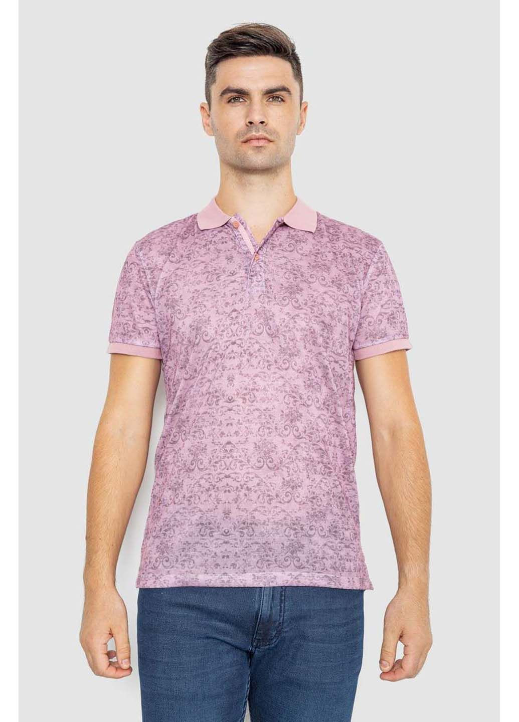 Сиреневая футболка-поло для мужчин Ager
