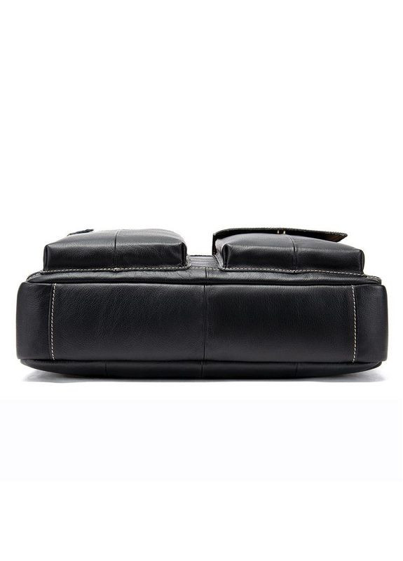 Сумка чоловіча шкіряна через плече під ноутбук 14662 Чорний Vintage (302009072)