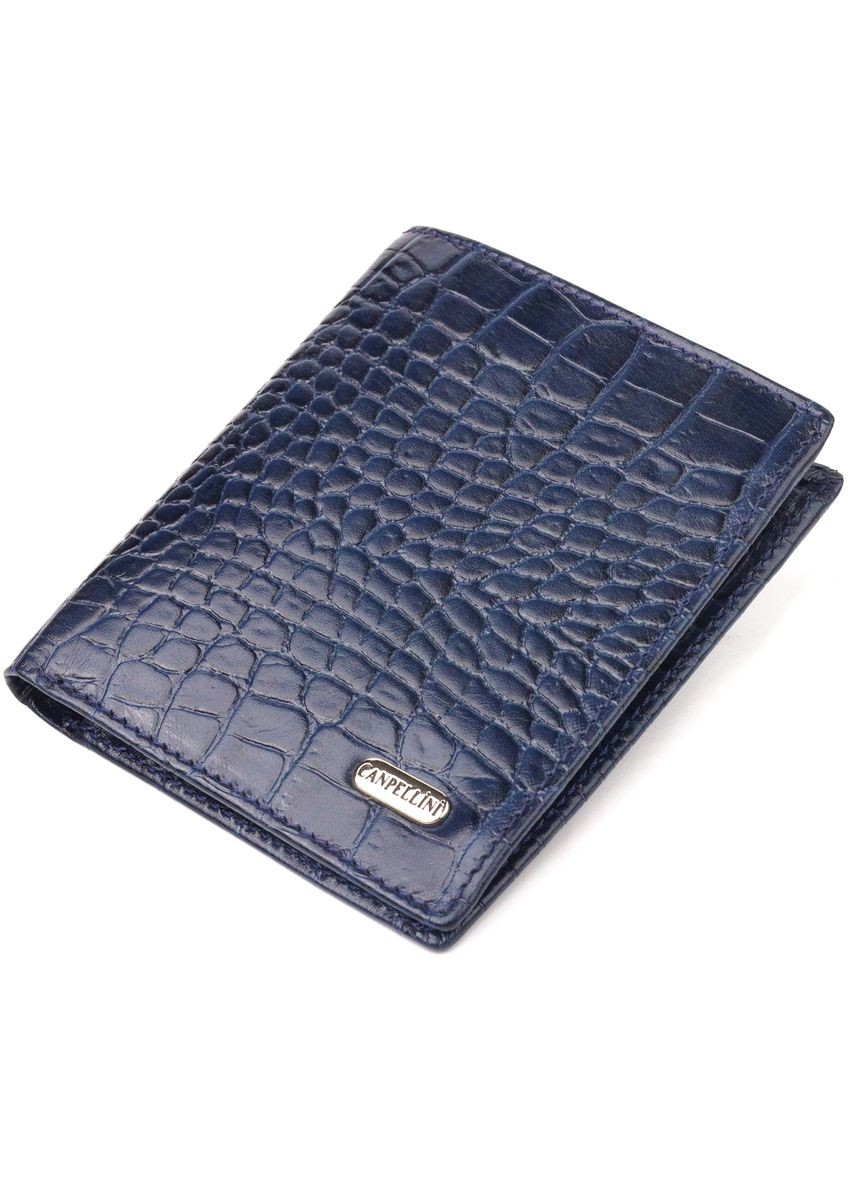 Портмоне для документов мужское Кожаное 21499 Синее Canpellini (306881383)
