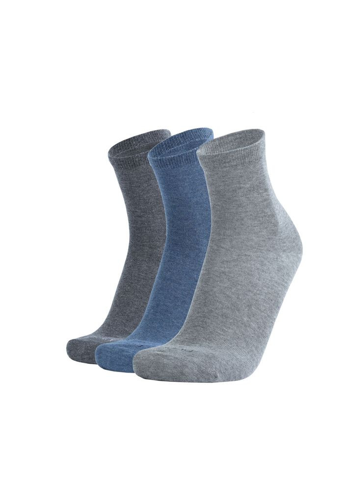 Набір шкарпеток з 3-х пар чоловічих демісезонних, укорочених 1065 Duna (265534942)