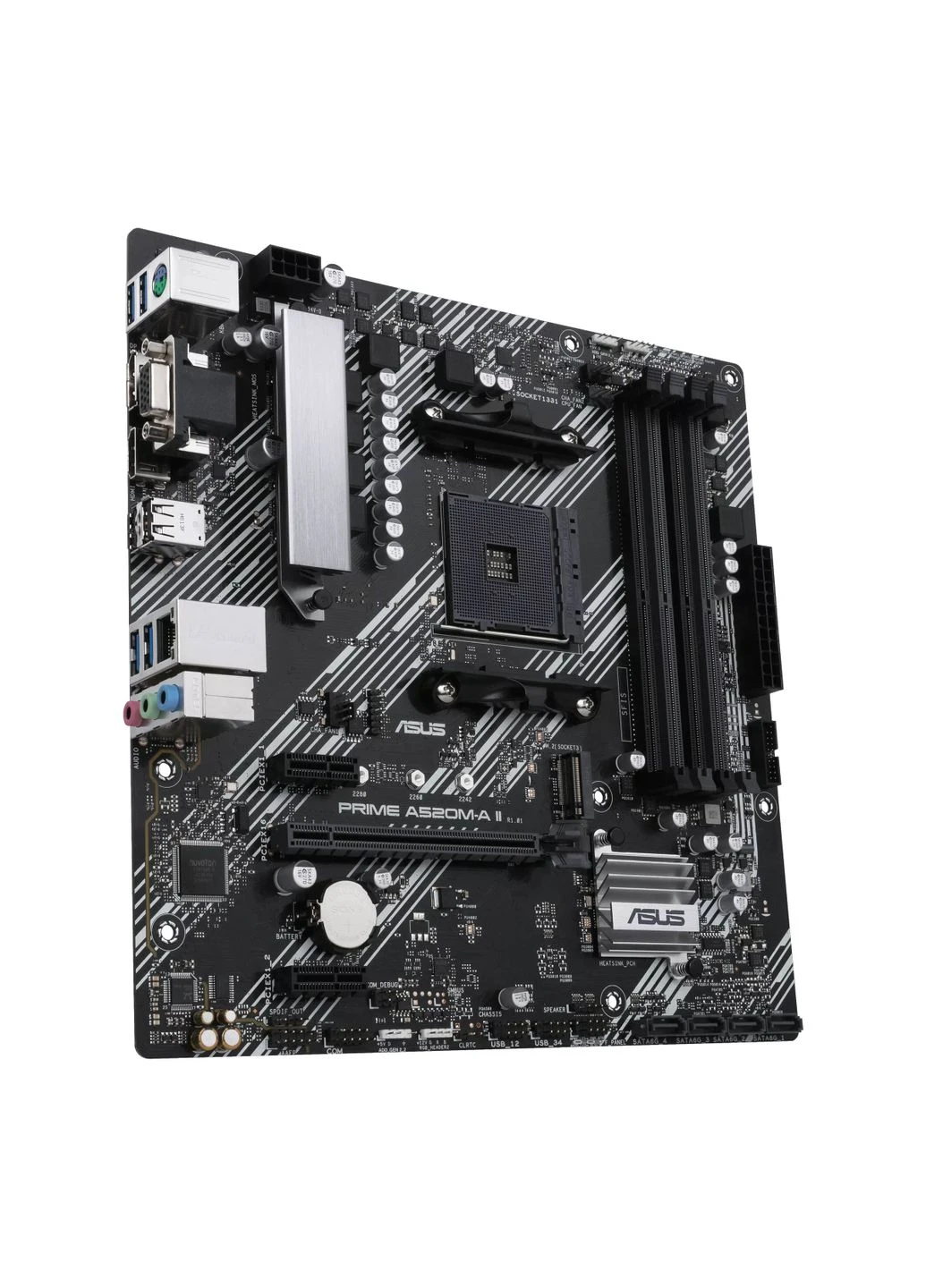 Материнская плата Socket_AM4 Prime A520M-A II/CSM (mATX, A520, DDR4, 128Gb) (код 138811) Asus (393117310)