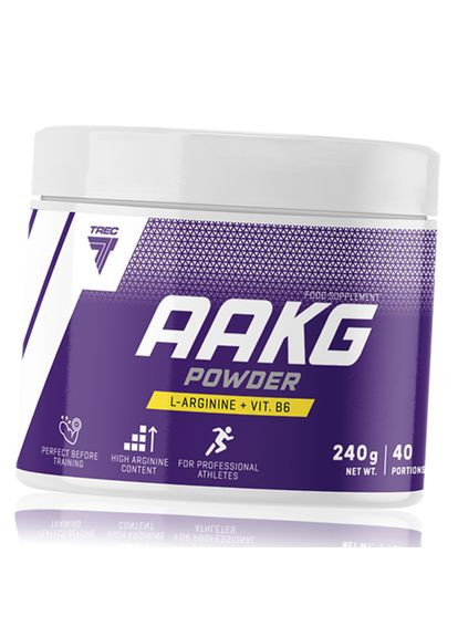 Lаргинин альфа-кетоглутарат и Витамин В6, AAKG Powder, 240г Апельсин (27101025) Trec Nutrition (293256783)