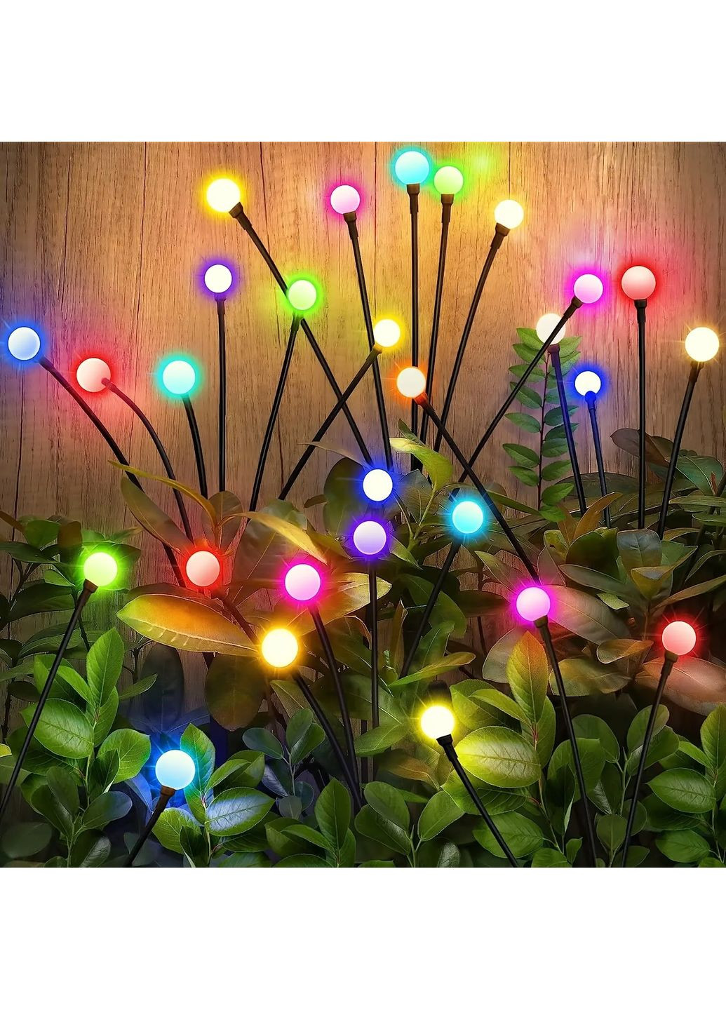 Садовый светодиодный светильник на солнечной батарее - Светлячок (2шт набор) RGB Grant (363832293)