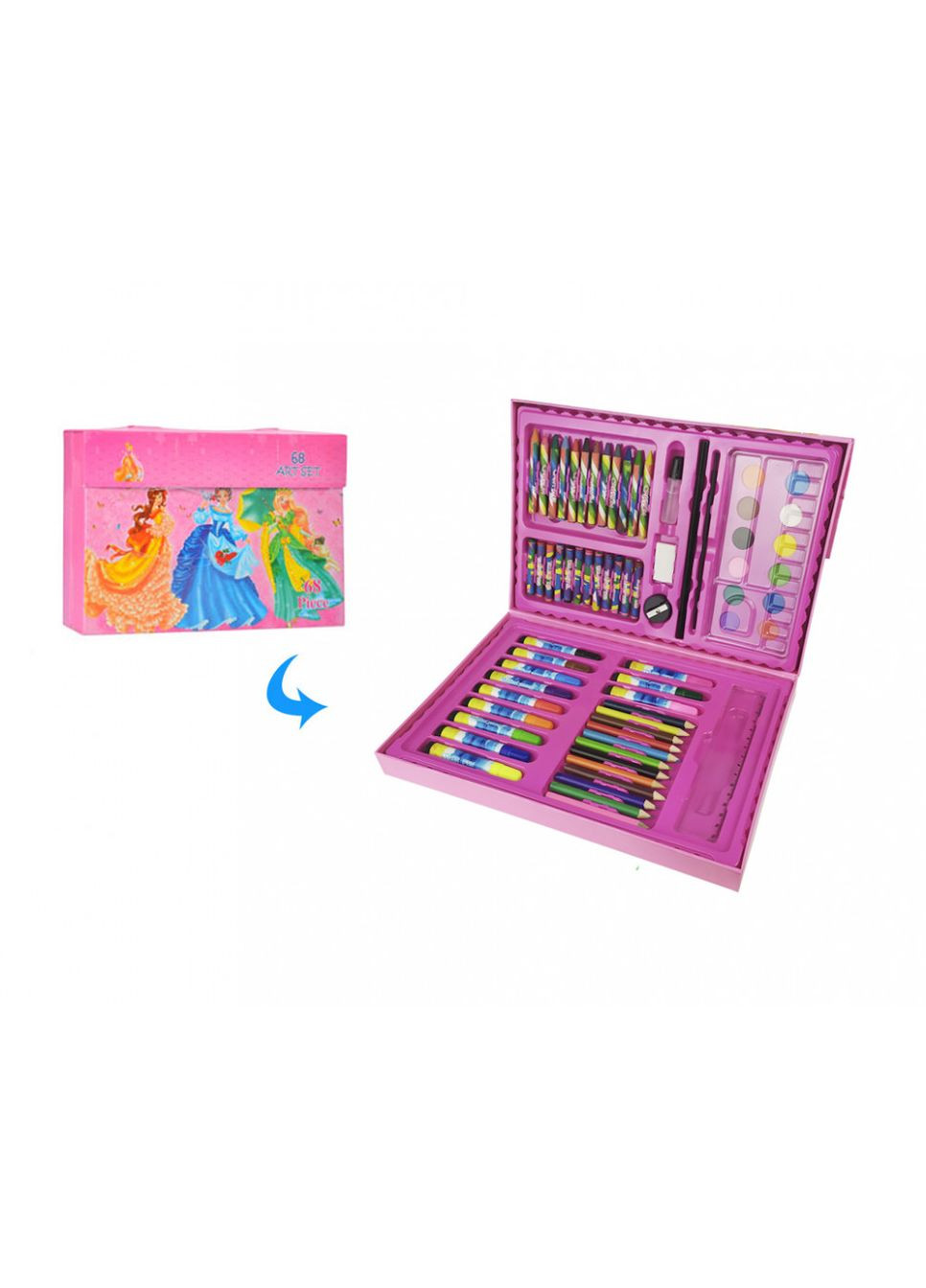 Дитячий набір для малювання MK 3226 у валізі Дамочки No Brand (316526986)