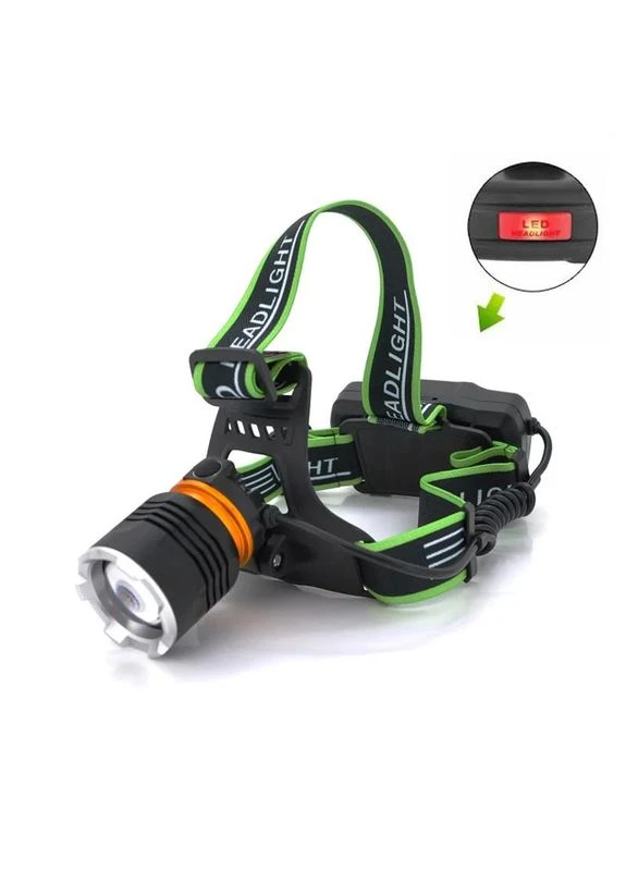 Налобний LED акумуляторний ліхтар із зумом 3 режимами BL-A7-P50 microUSB 2х18650 Bailong (363115047)