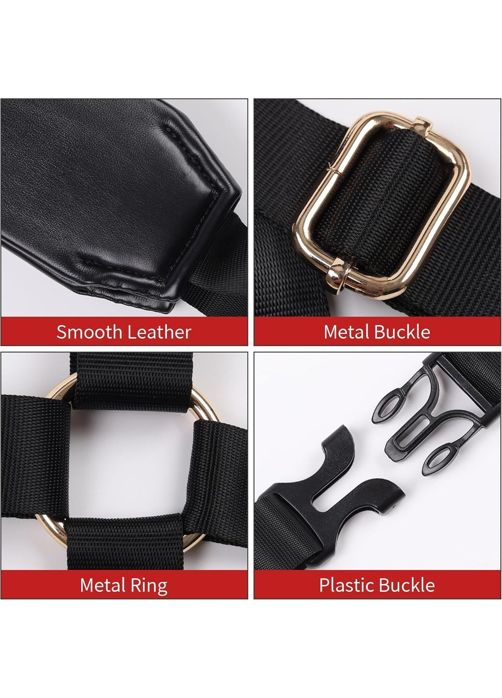 БДСМ-набір YEAHWOW Black Doggy Style Saddle set Lockink (369952120)