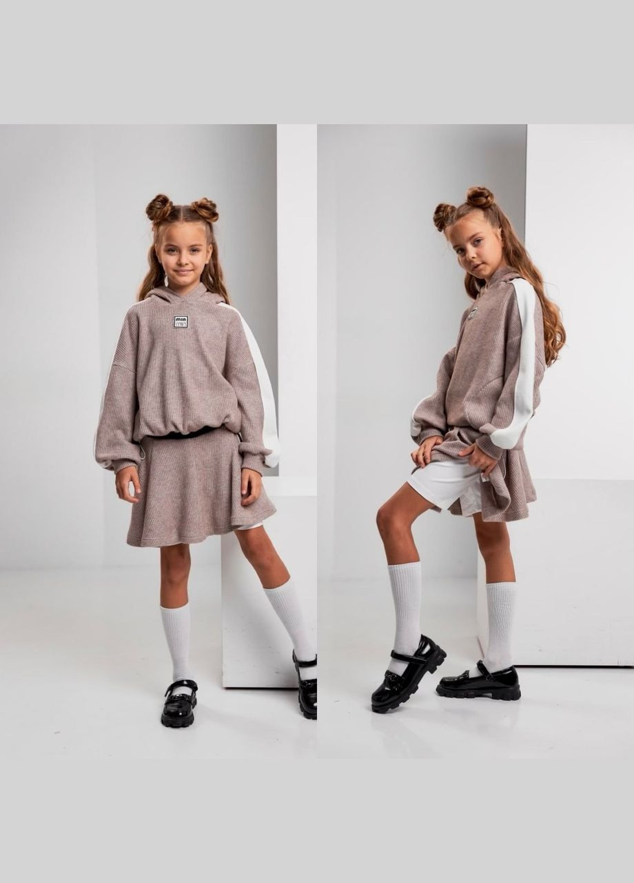 Бежевый демисезонный мега крутой костюм Україна