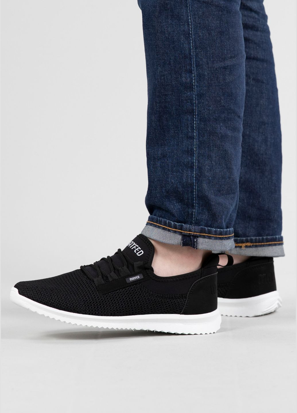 Чорно-білі Літні кросівки чоловічі з сіткою чорні з білою підошвою (3924 б) Progress