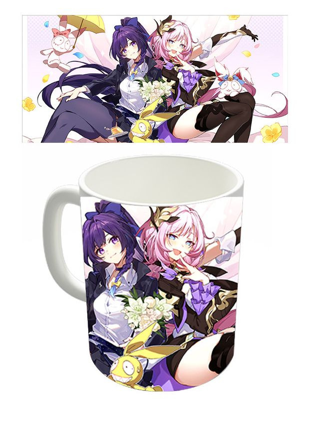 Чашка белая Элизия и Райден Мэй Хонкай Импакт (z0649) No Brand (327007569)