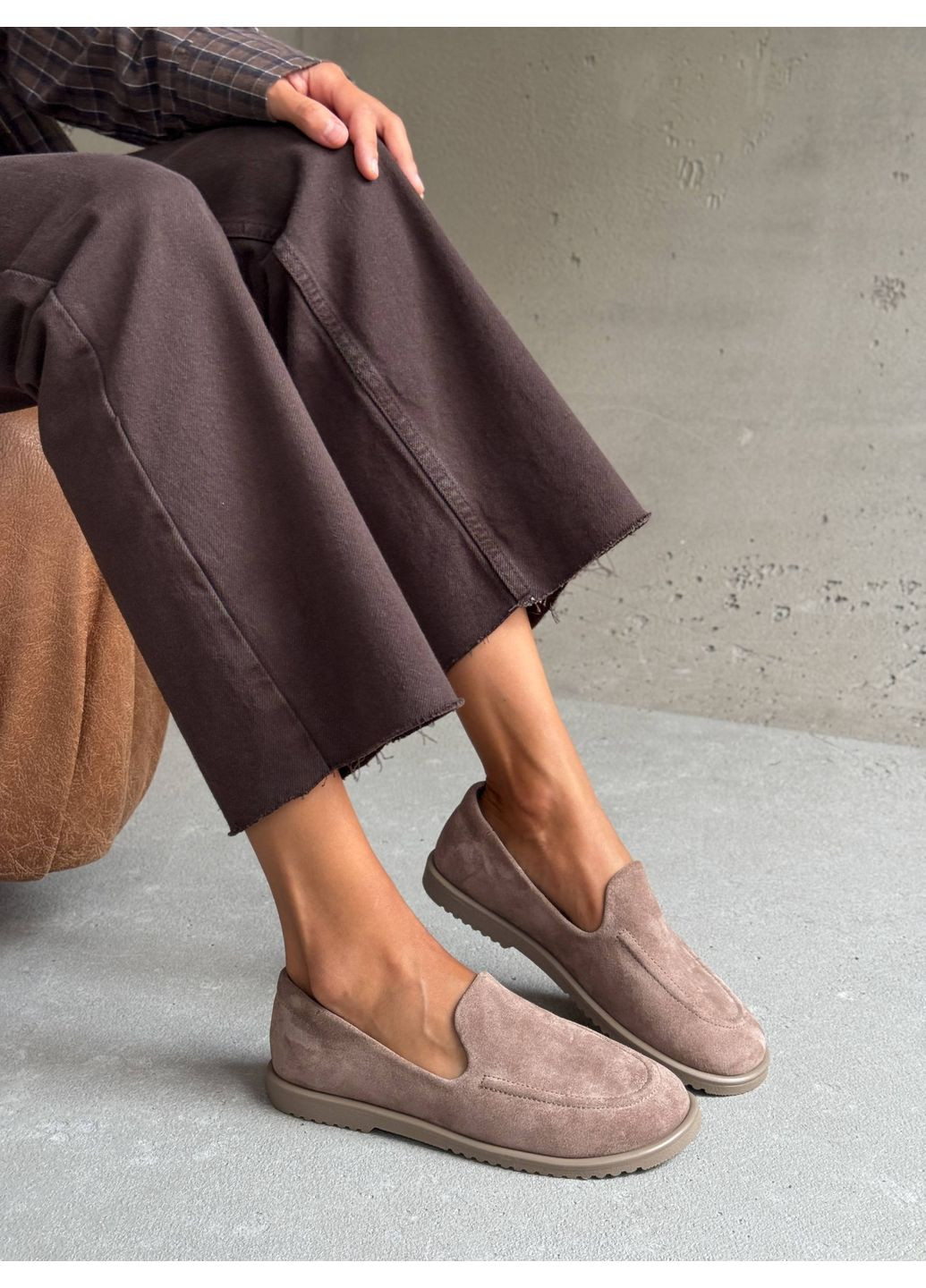 Женские лоферы nikart из натуральной замши – цвет кашемир. | темно-бежевые (355796216)