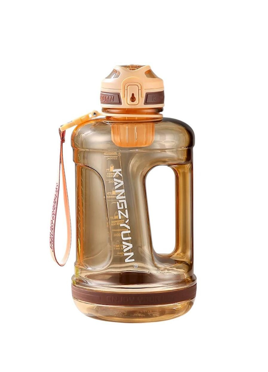 Екологічна помаранчева тританова пляшка KANGZYUAN 1500 мл для води No Brand (314709895)