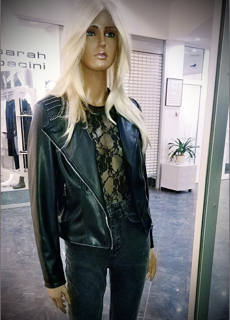 Черная демисезонная качественная куртка-косуха женская косуха KOTON