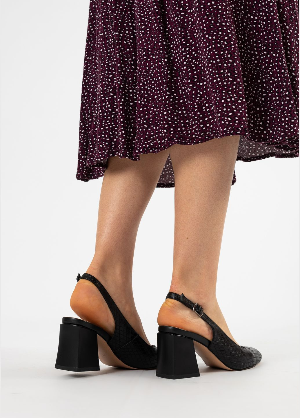 Черные босоножки (1382л) Sufinna