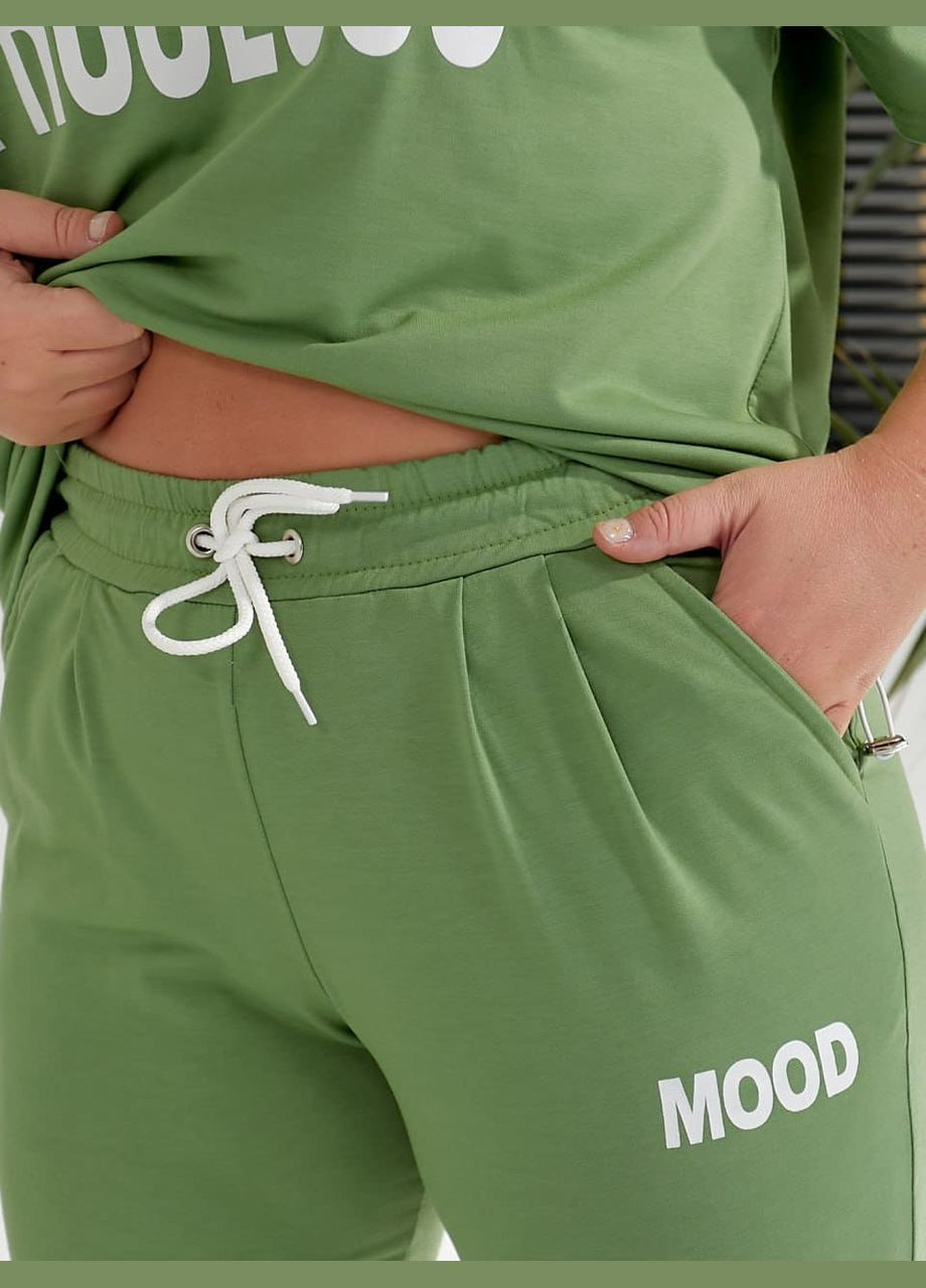 Женский прогулочный костюм двойка с двунитки цвета фуксия New Trend (325402257)