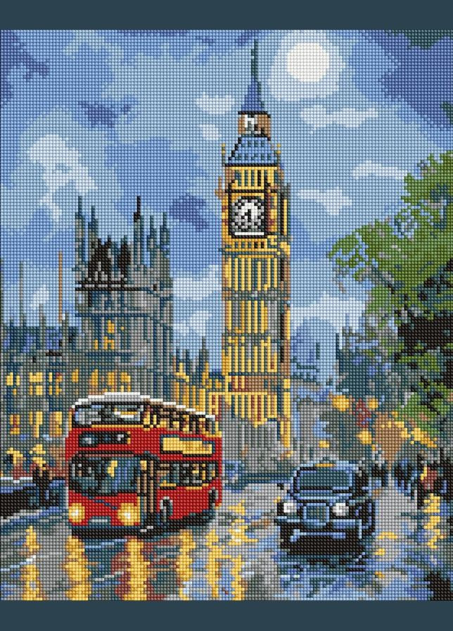 Алмазная мозаика Лондон ночью ©art_selena_ua 40x50 AMO8121 Идейка Ідейка (322283694)