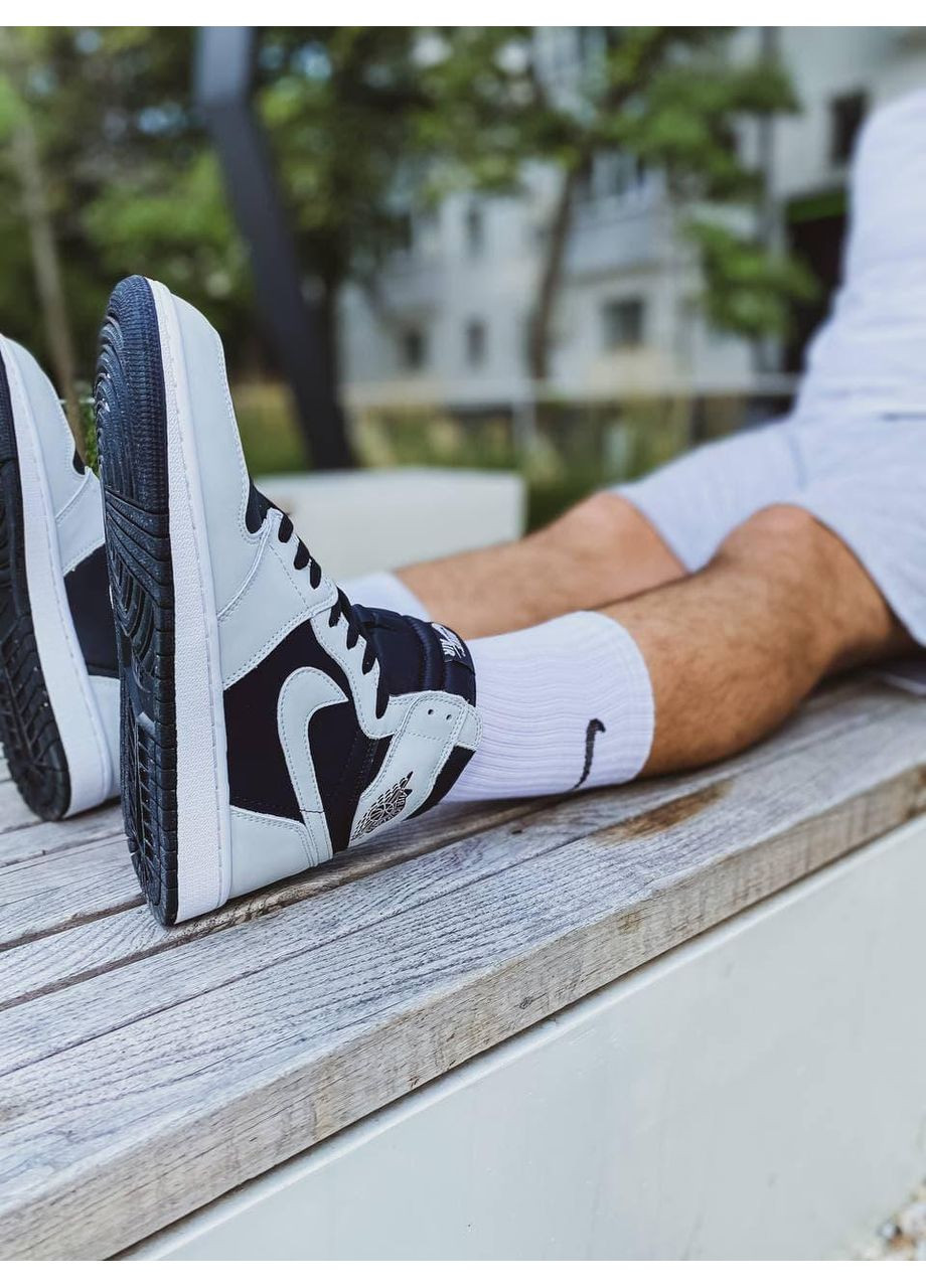 КРОССОВКИ ЖЕНСКИЕ NIKE JORDAN 1 HIGH OG SHADOW 2.0 НАЙК АИР ДЖОРДАН No Brand белые демисезоны (368888342)