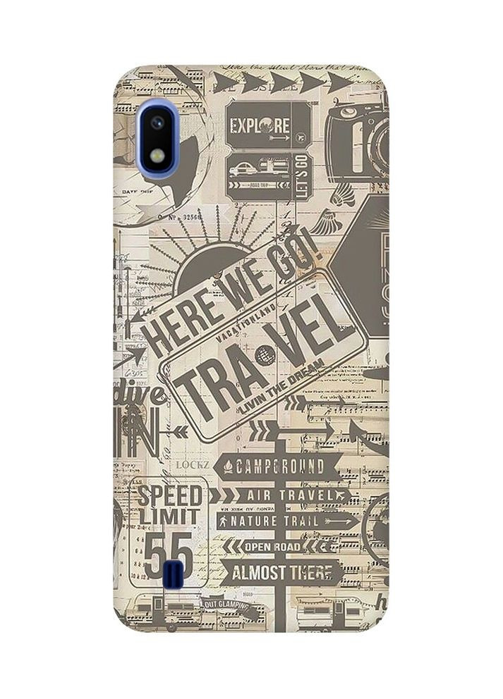 Матовий чохол з рожевими боками на Samsung Galaxy A10 (2019) A105:: Мандри (принт 324) Creative (360709143)