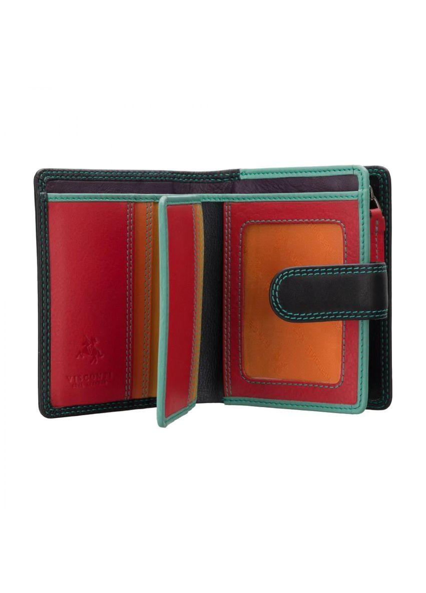 Чёрный кошелек женский RB40 BLK/RHUMBA Bali c RFID Visconti (315423430)