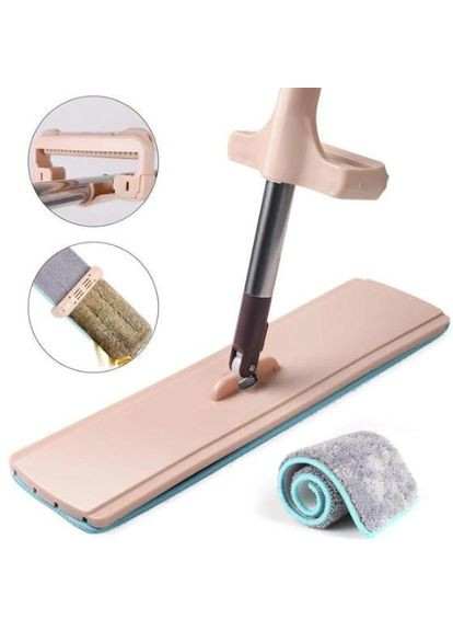 Телескопічна швабра-ледарка з віджимом Spin Mop 360 ° / Швабра для підлоги з мікрофіброю 123458038 Digital (334304098)