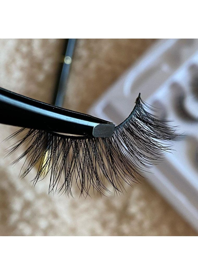 Многоразовые ресницы Одна модель на выбор + маркер подводка для надевания без клея без магнитов Magnetic Lashes (366668431)