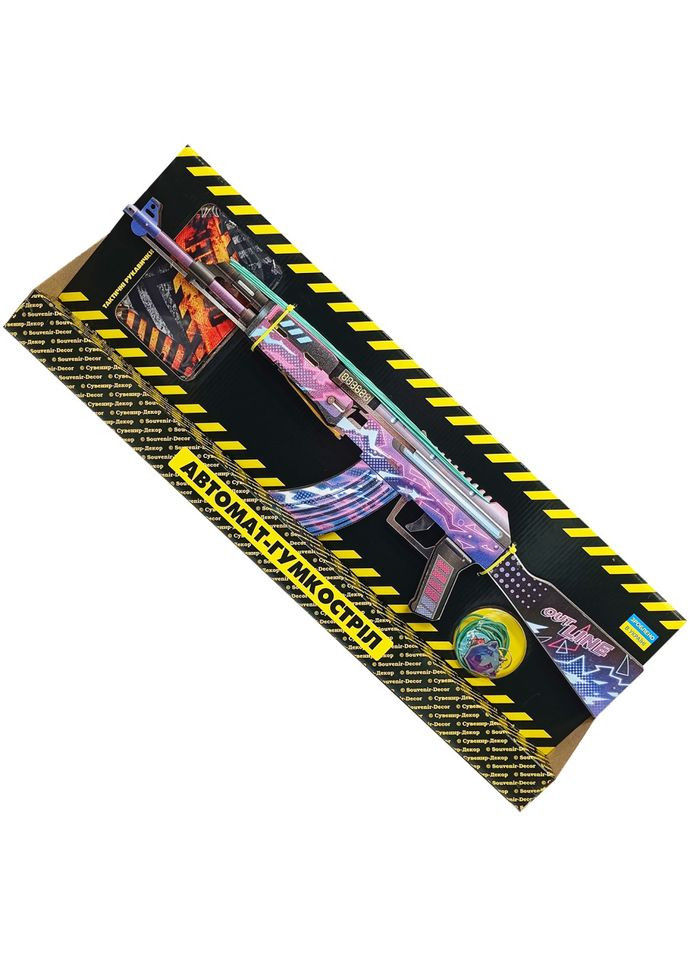 Собранная модель Резинкострел АВТОМАТ "АК DIGITAL" AKDIB No Brand (313286970)