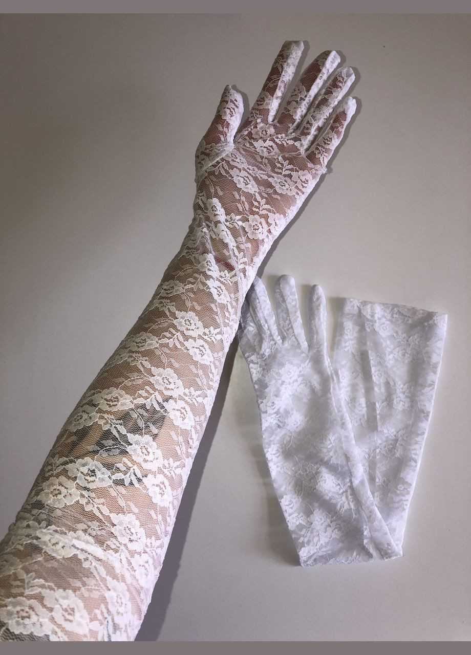 Довгі мереживні рукавички (арт.7041) No Brand (348431077)