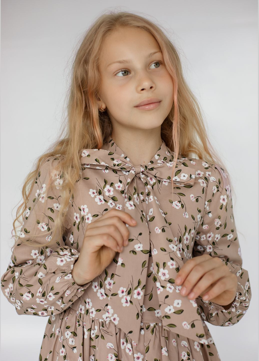 Бежевое стильное коттоновое платье "изабелла" бежевого цвета No Brand (299152492)