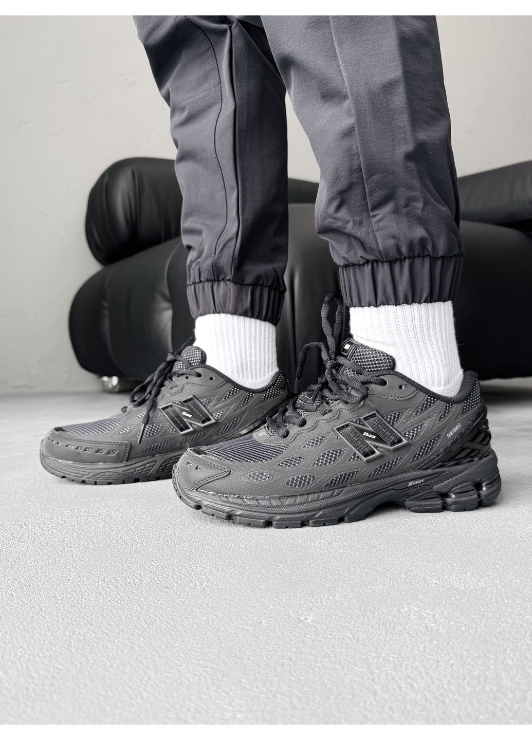 Черные демисезонные кроссовки мужские new balance 1906r fantomfit black нью беланс 1906r No Brand