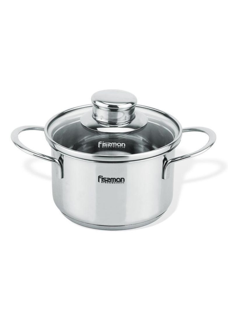 Кастрюля BAMBINO 800мл со стеклянной крышкой Fissman (330018334)