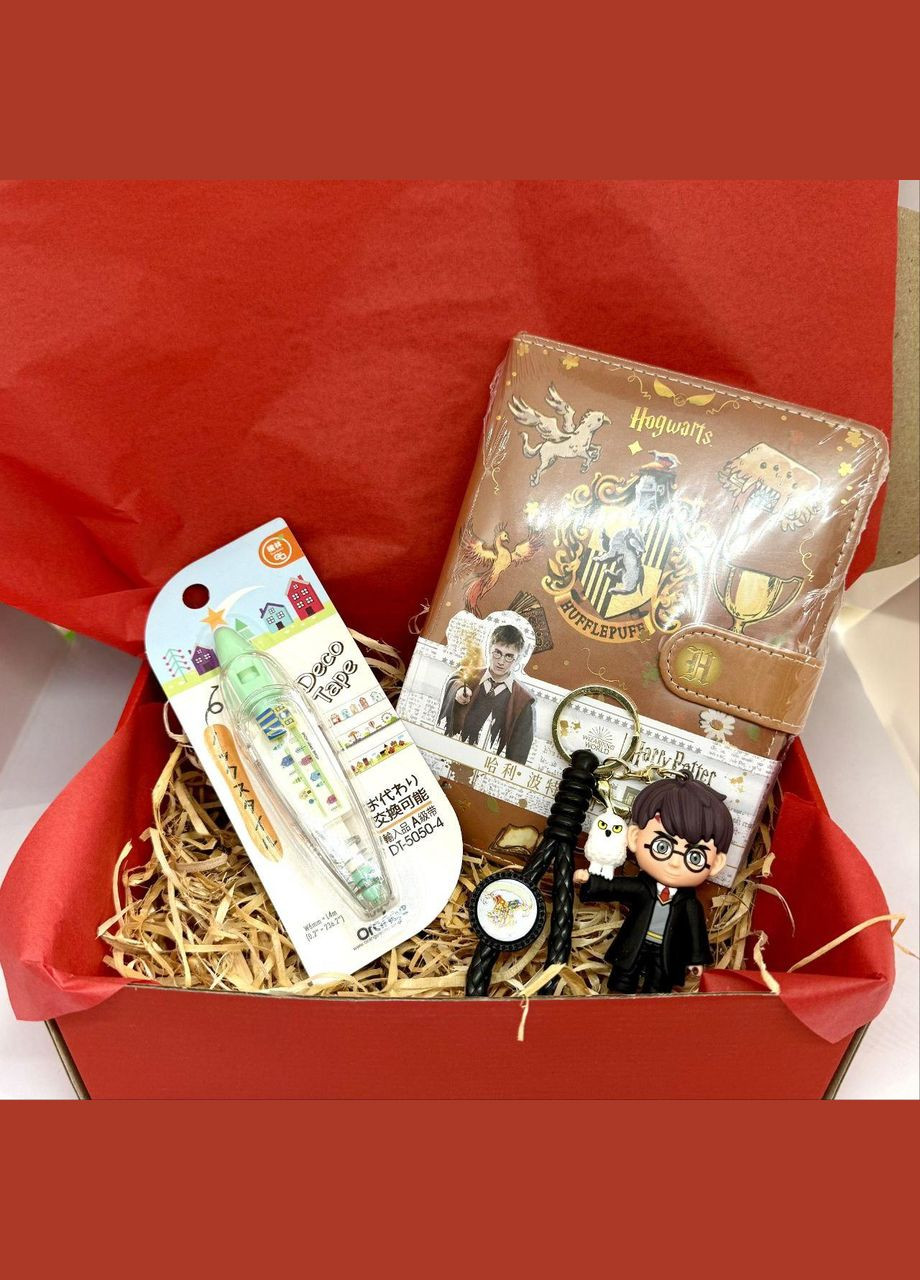 Подарунковий набір Гаррі Поттер (блокнот+міні карта Мародерів+квитки у Гоґвортс, брелок, декоративний скотч-лайнер) No Brand (333163751)