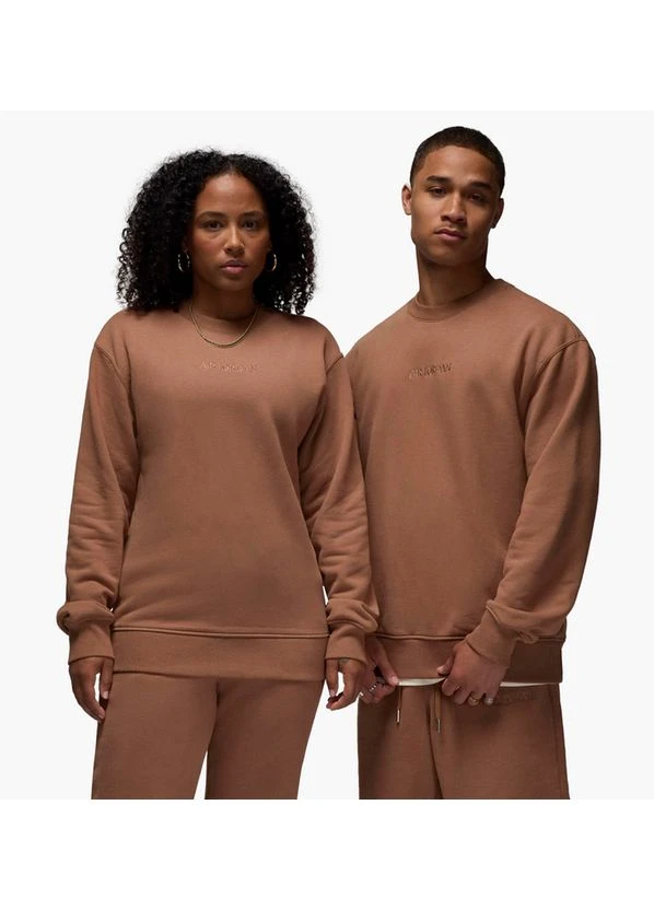 Світшот Wordmark Fleece Crew-Neck Sweatshirt Brown FZ3950-223 Air Jordan (398063020)