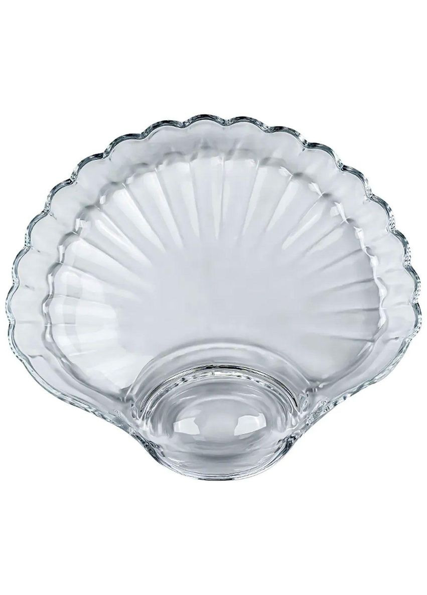 Блюдо для закусок фигурное с соусником 21* 19* 3 см, прозрачный Yiwu (326599356)