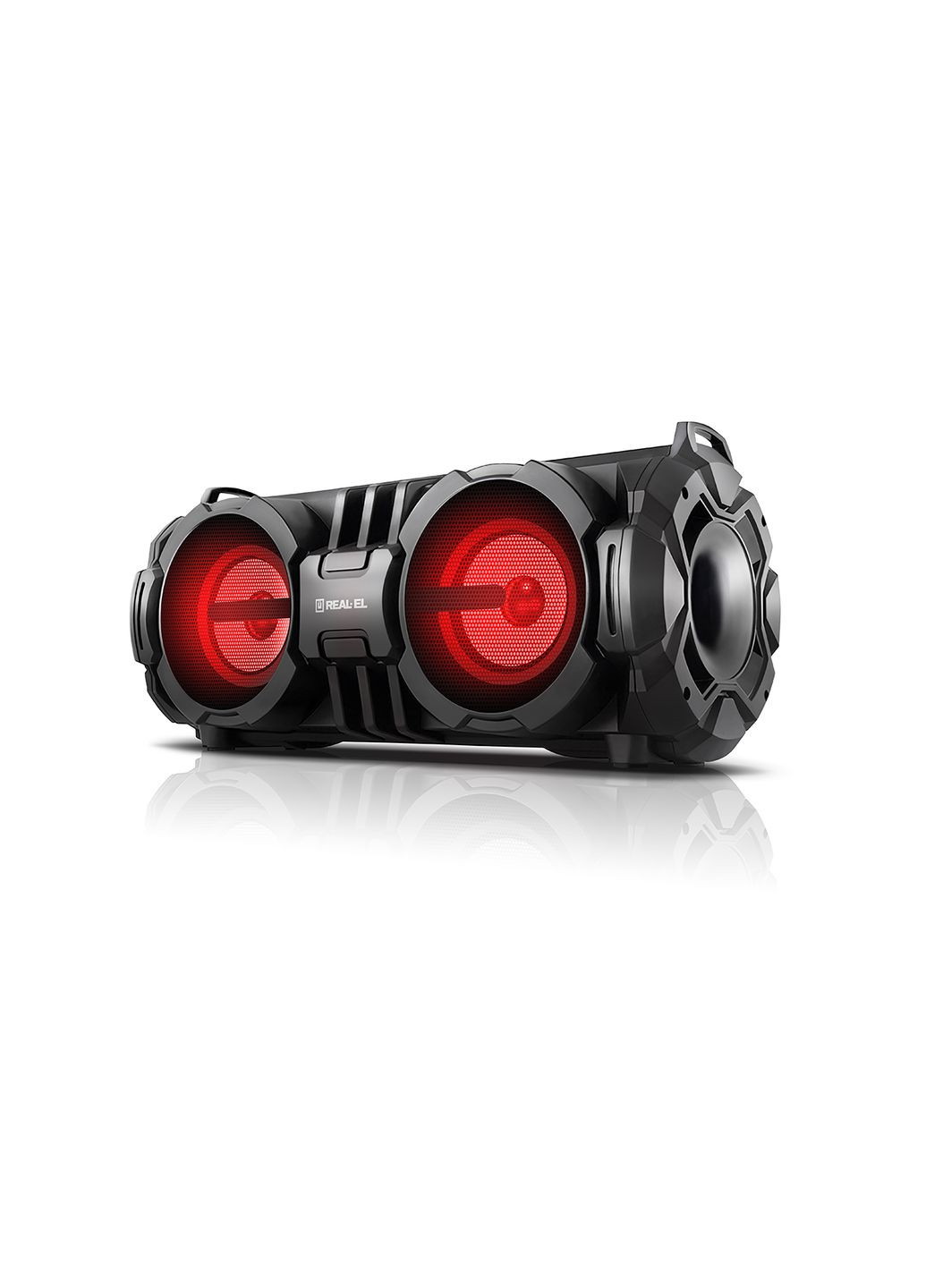 Колонка X-737 Black (28Вт,Bluetooth,USB,microSD,AUX,4000mA) Real-El (333824407)