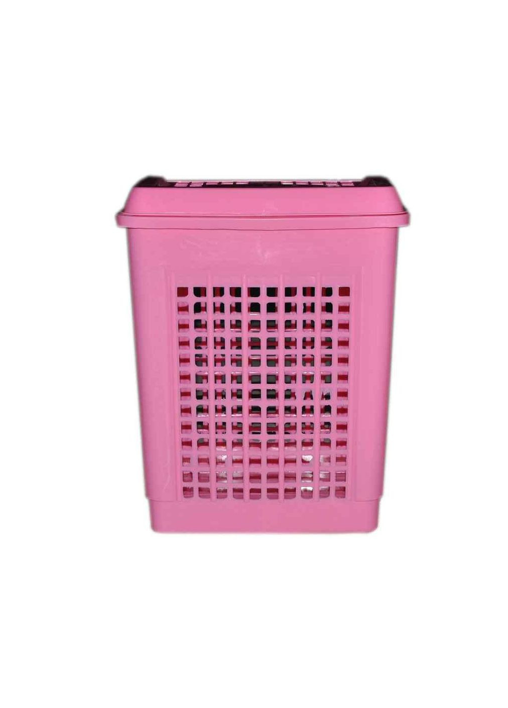 Корзина для білизни велика рожева (55л) ТМ Консенсус (341307672)