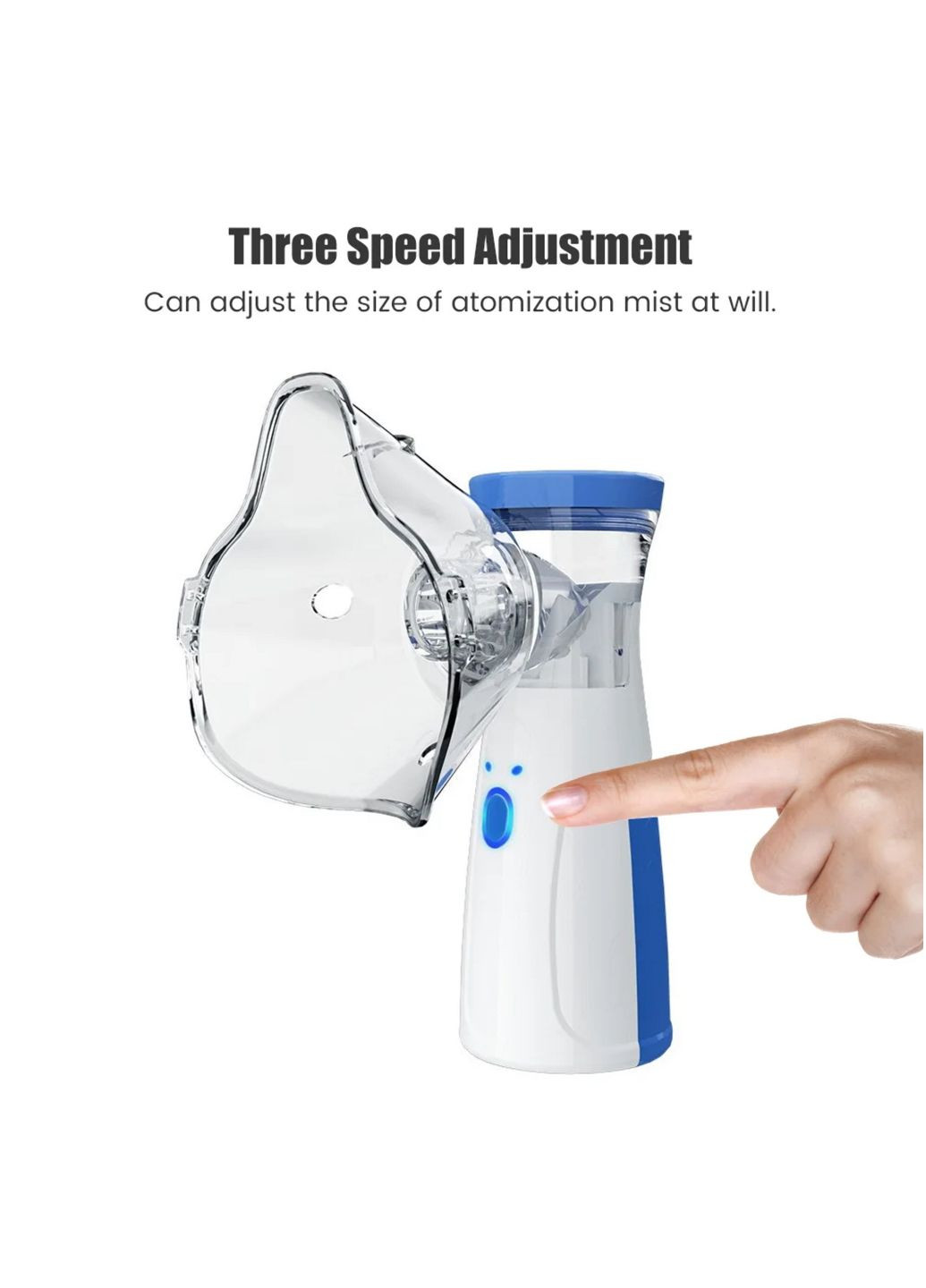 Інгалятор для дорослих та дітей Mesh Nebulizer ультразвуковий ручний небулайзер More JSL-W302 (302020633)