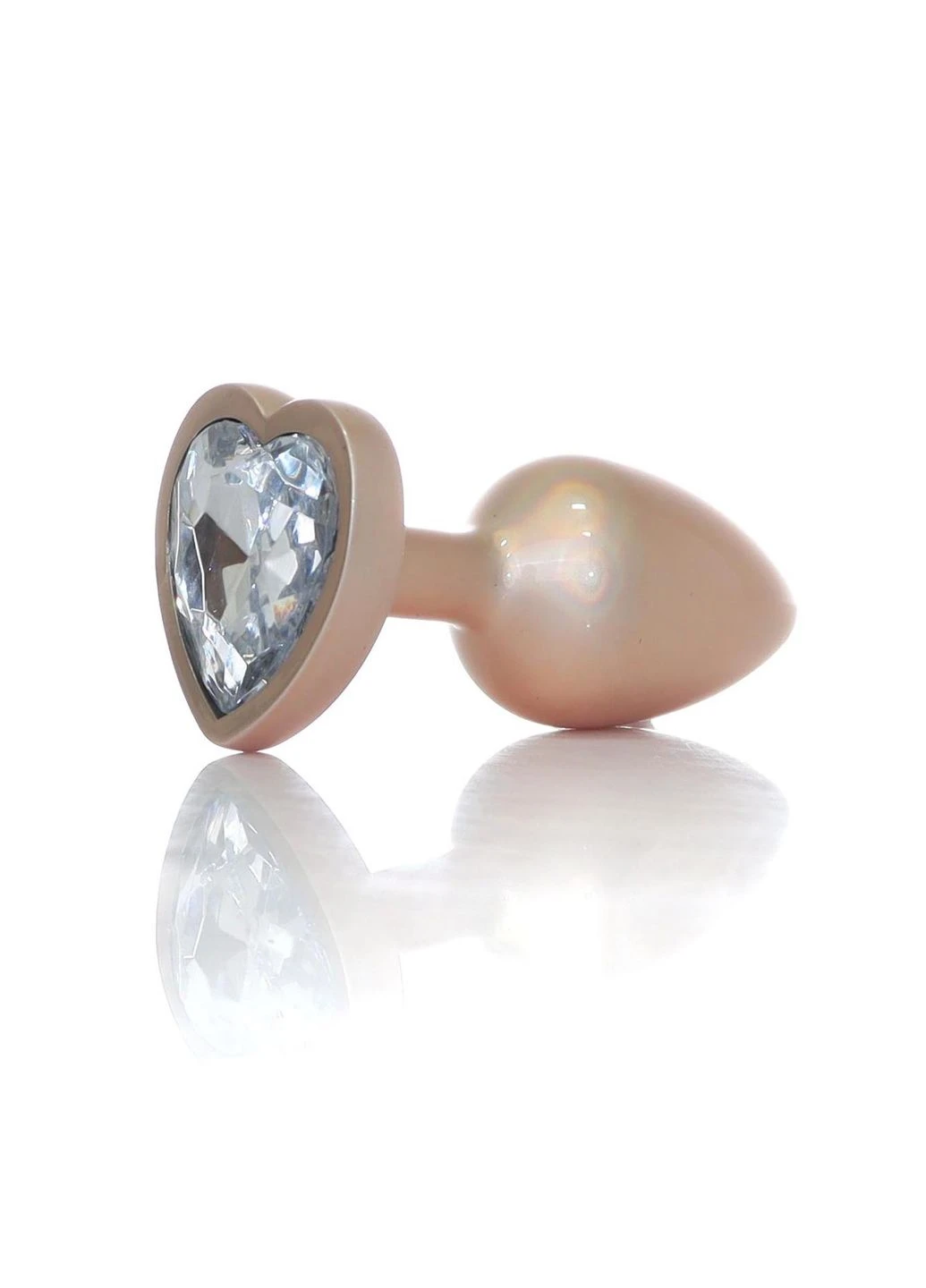 Анальная пробка Jewellery Pearl Gold Heart Plug Clear S BOYS of TOYS (395803793)