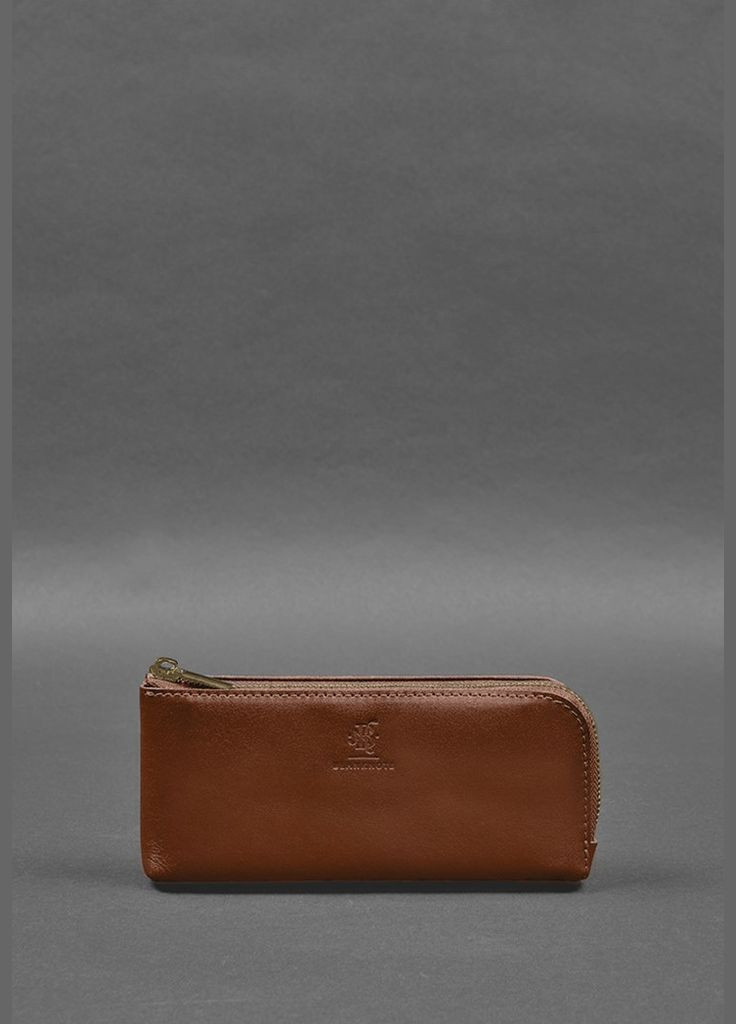 Шкіряне портмоне-купюрник на блискавці 14.0 світло-коричневе (A-028172) BlankNote (328444926)